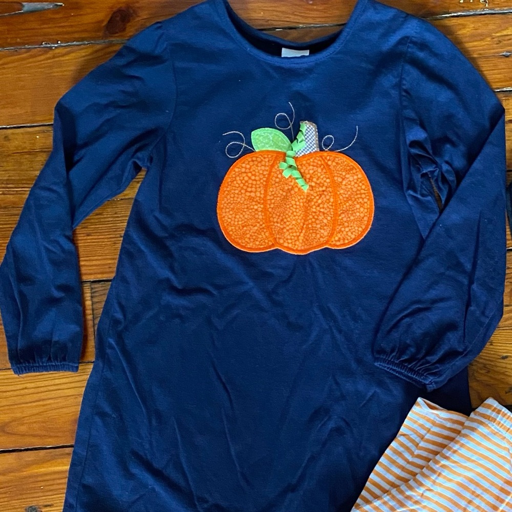 HP| Bailey Boys Fall Pumpkin Matching Set Size 6X - Picture 8 of 8